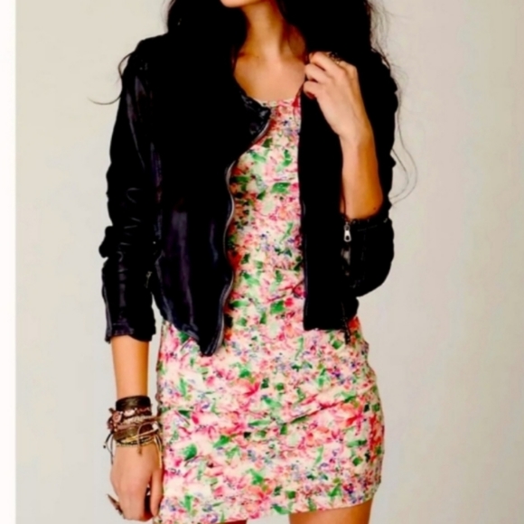 FREE PEOPLE LACE BODYCON MINI DRESS S - Picture 13 of 16